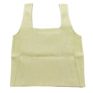 NEW NWT Madewell Ottoman Sweater Tank in Blanched Olive | Size Medium